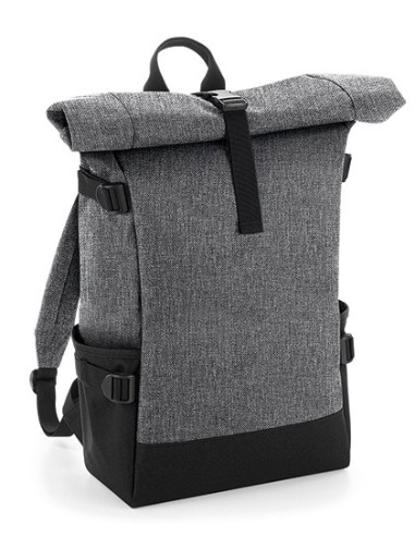 B-BG858-Block Roll-Top Backpack